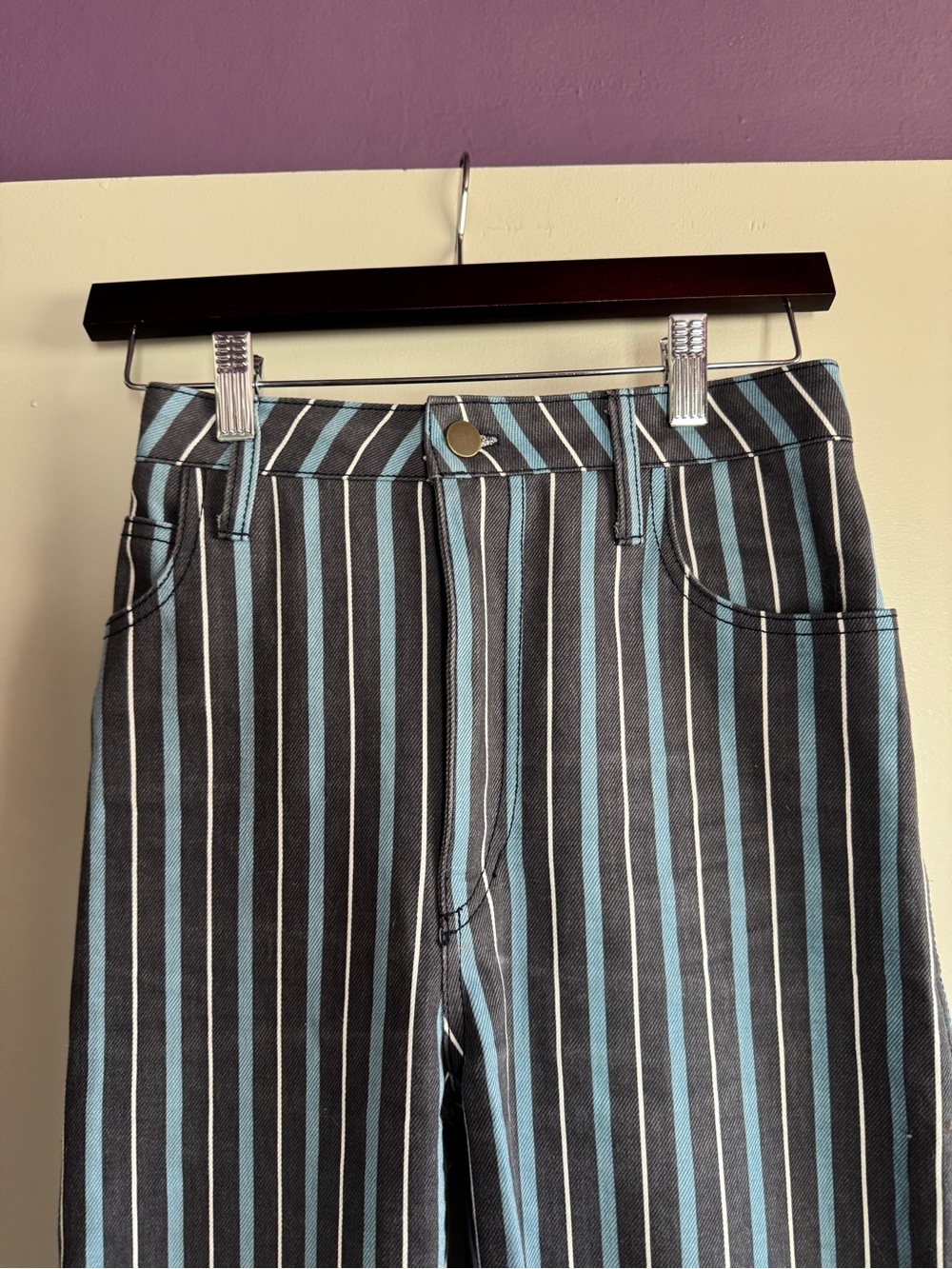 Jem Los Angeles workwear Jean in blue stripe 2